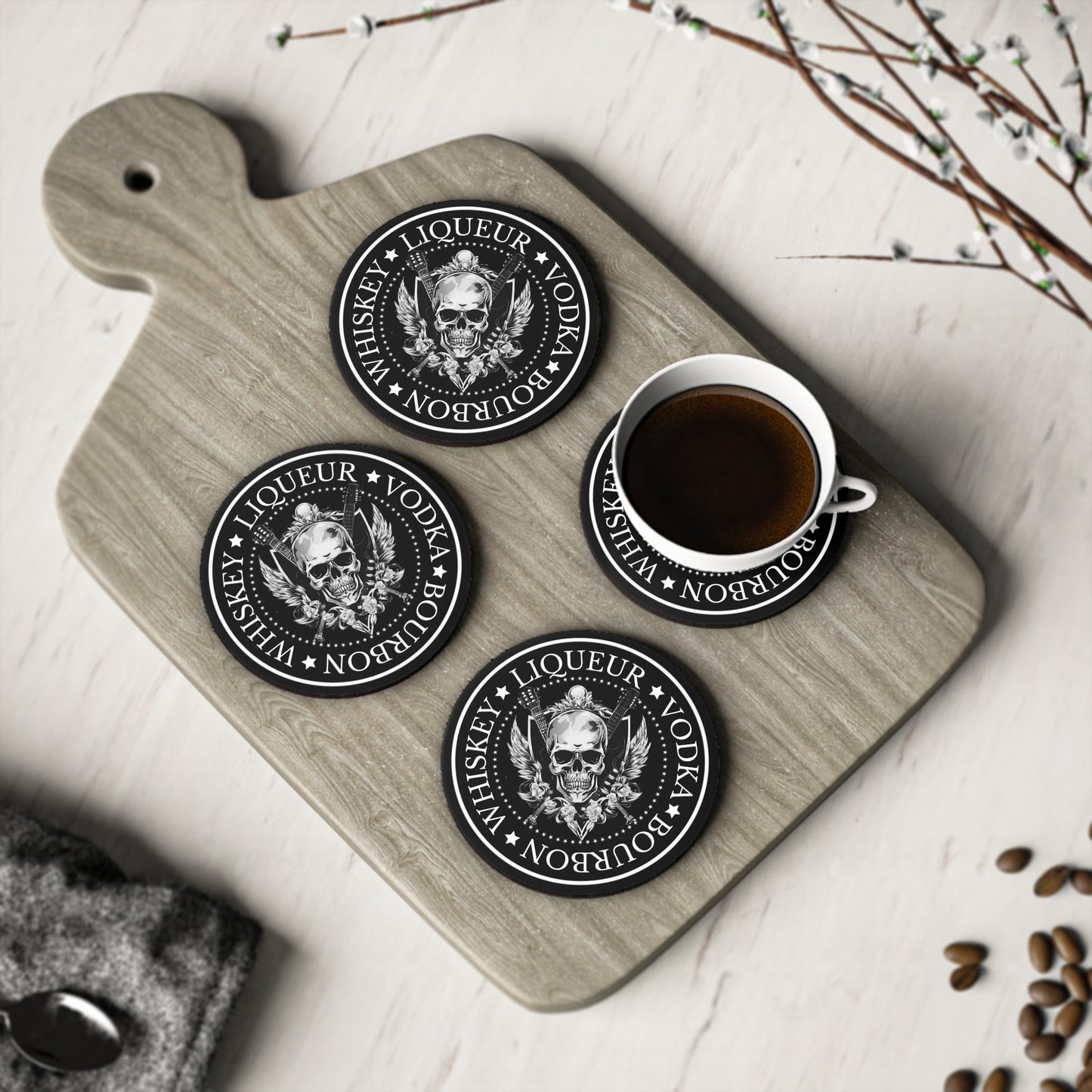 Writers & Rockers Spirits Coasters