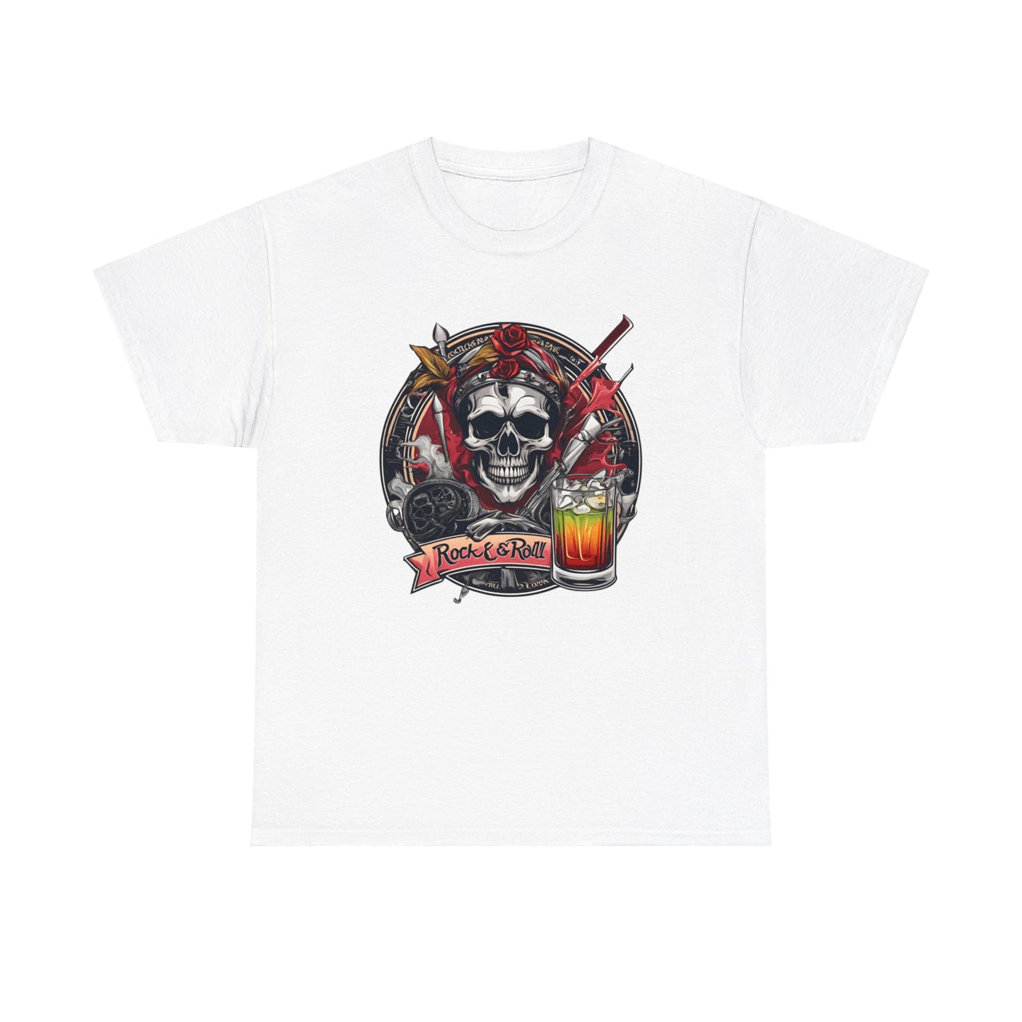 Writers & Rockers Spirits Company Rock N Roll Cocktail Cotton Tee