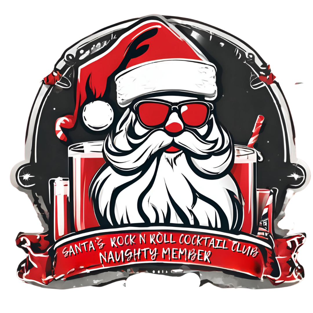 Santa's Rock N Roll Cocktail Club Sweatshirt - Naughty Member